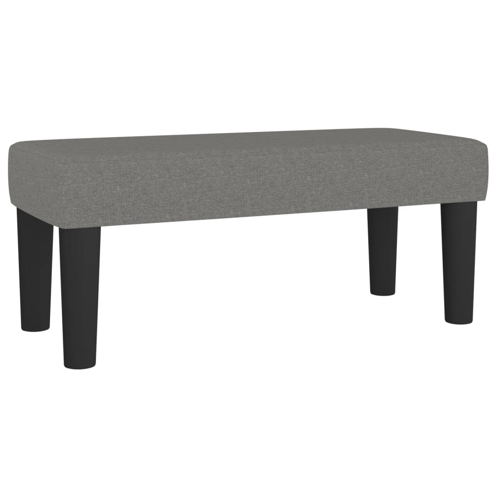 Pat box spring cu saltea, gri închis, 100x200 cm, textil GartenMobel Dekor