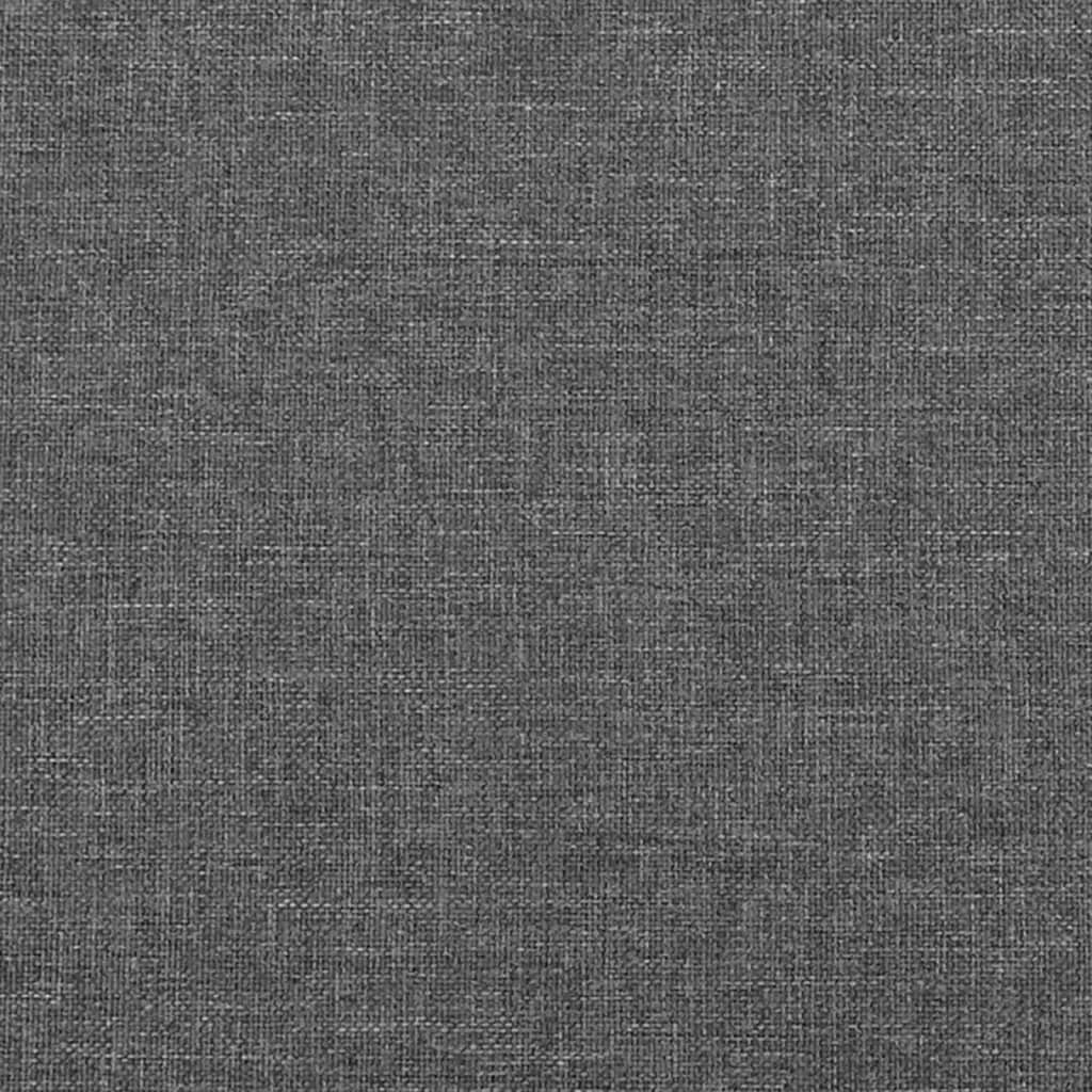 Pat box spring cu saltea, gri închis, 120x200 cm, textil GartenMobel Dekor