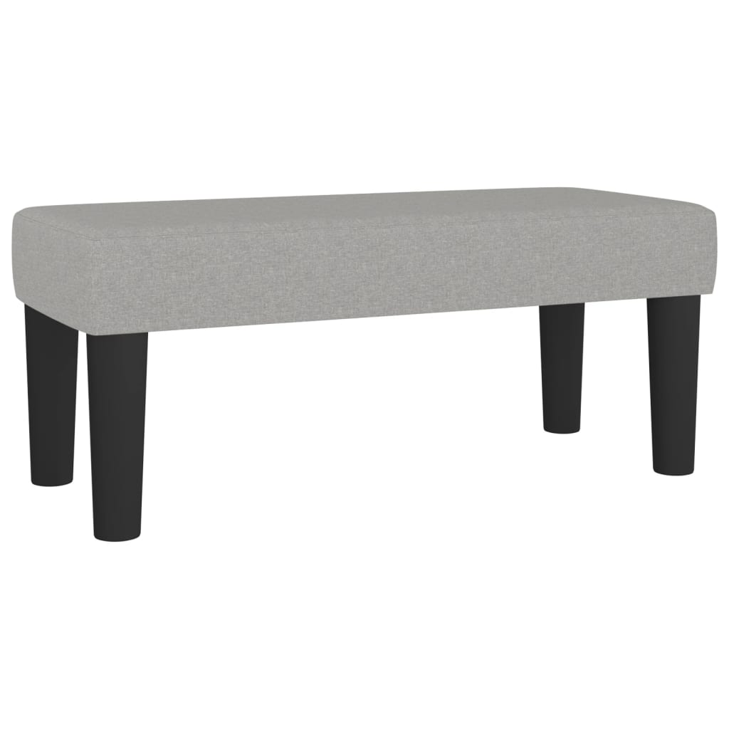 Pat box spring cu saltea, gri deschis, 90x200 cm, textil GartenMobel Dekor