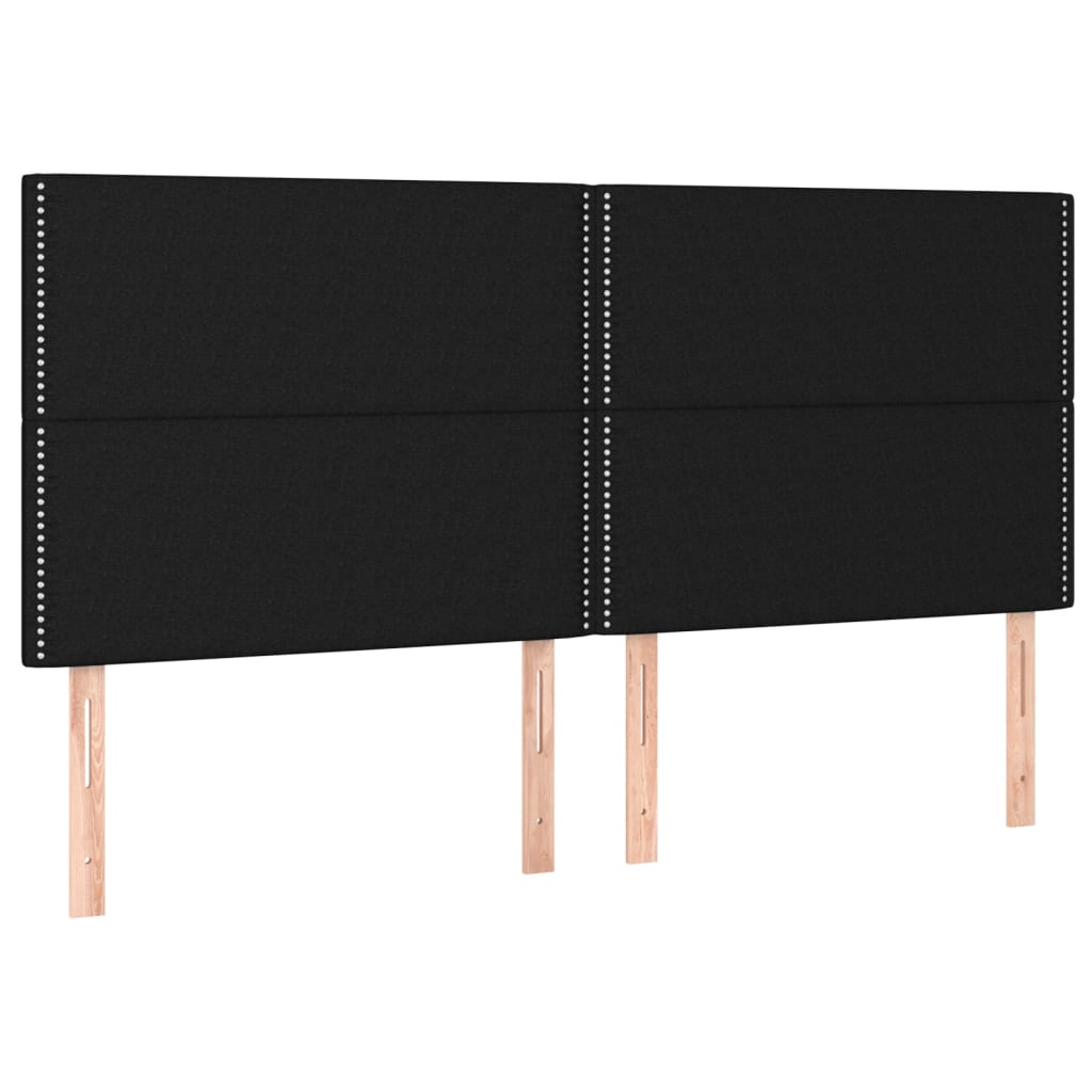 Pat box spring cu saltea, negru, 180x200 cm, catifea GartenMobel Dekor