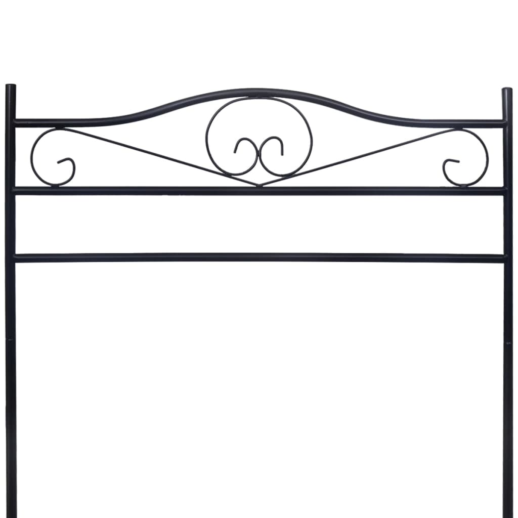 Organizator îmbrăcăminte, oțel, negru GartenMobel Dekor