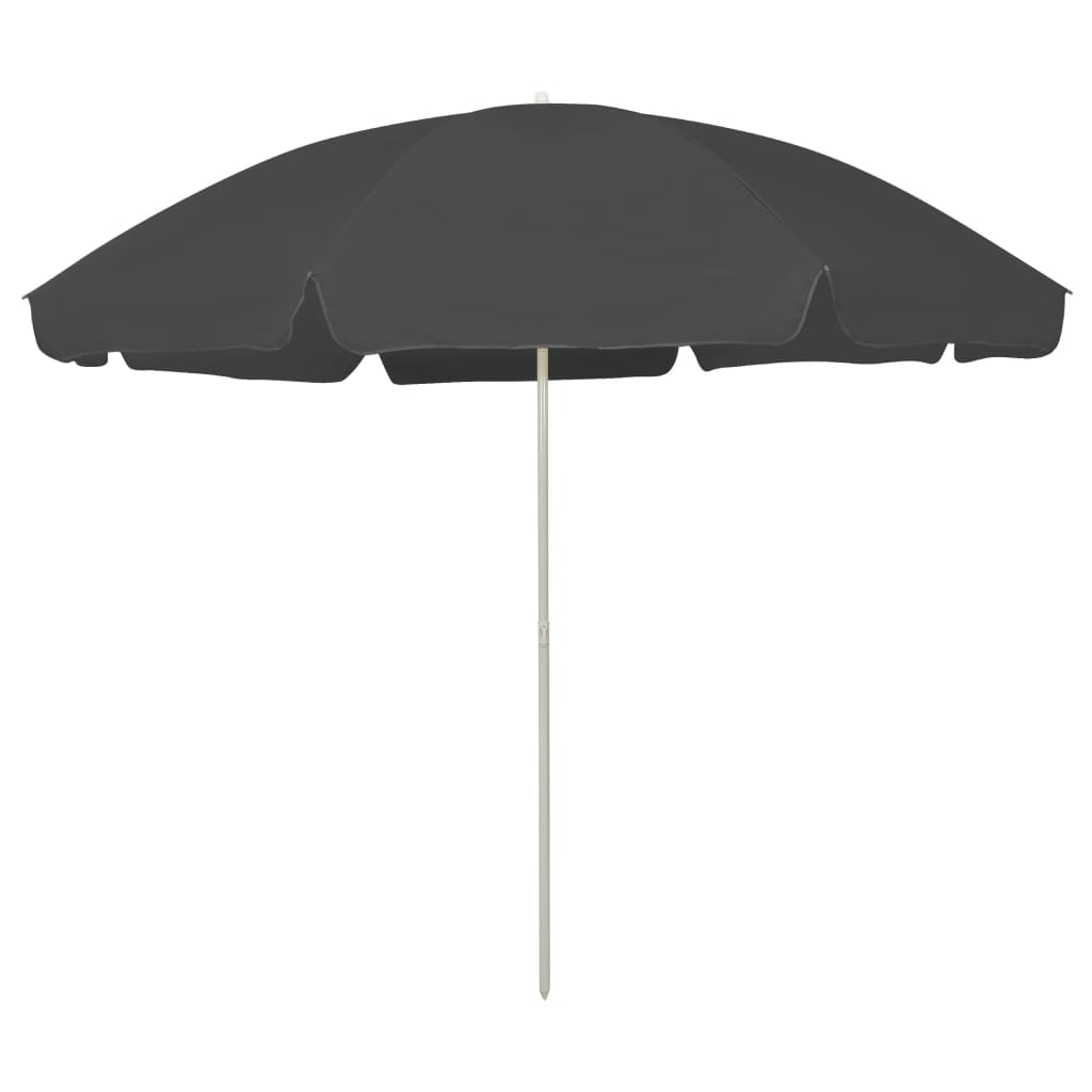 Umbrelă de plajă, antracit, 300 cm GartenMobel Dekor