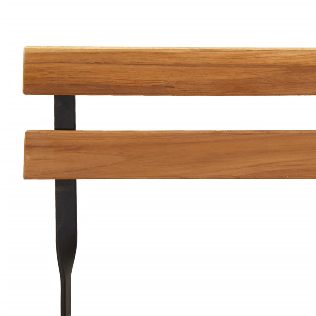 Set de bistro pliabil, 7 piese, lemn masiv de acacia și oțel GartenMobel Dekor