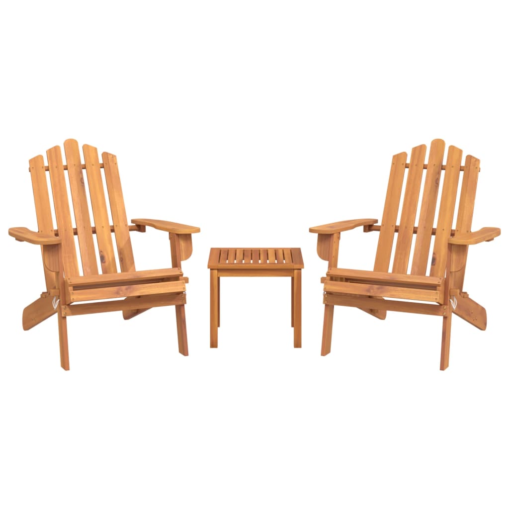 Set mobilier de grădină Adirondack, 3 piese, lemn masiv acacia GartenMobel Dekor