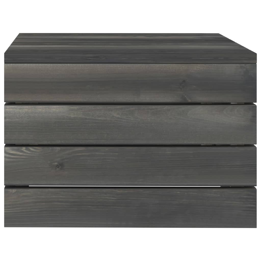 Set mobilier grădină din paleți, 2 piese, gri închis, lemn pin GartenMobel Dekor