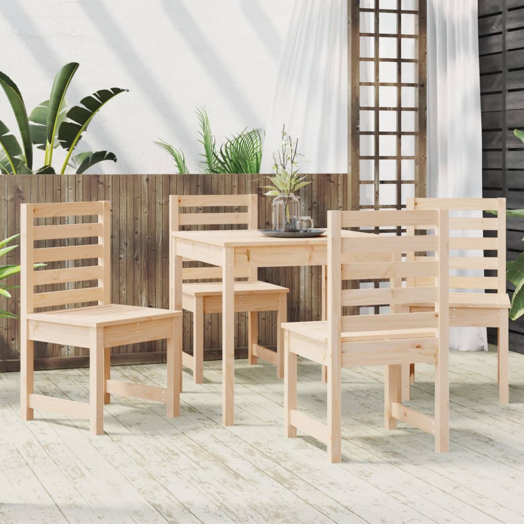 Set de dining pentru grădină, 5 piese, lemn masiv de pin GartenMobel Dekor