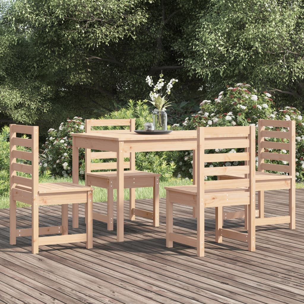 Set de dining pentru grădină, 5 piese, lemn masiv de pin GartenMobel Dekor