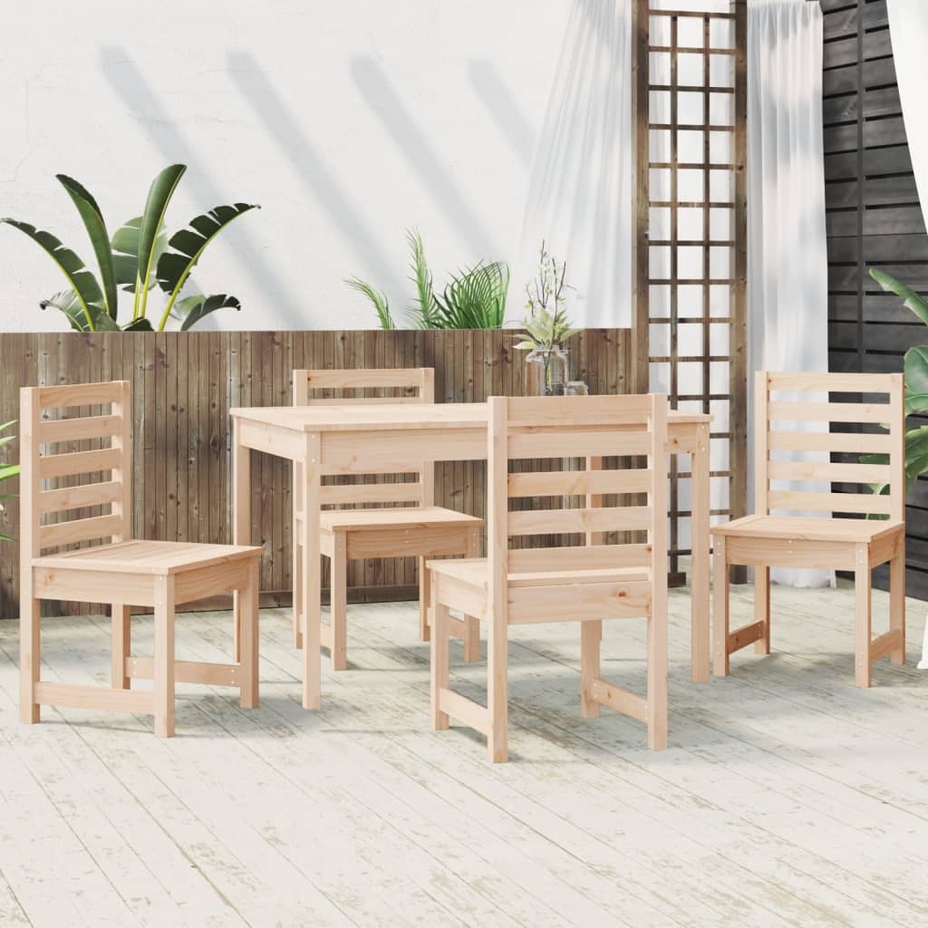 Set de dining pentru grădină, 5 piese, lemn masiv de pin GartenMobel Dekor