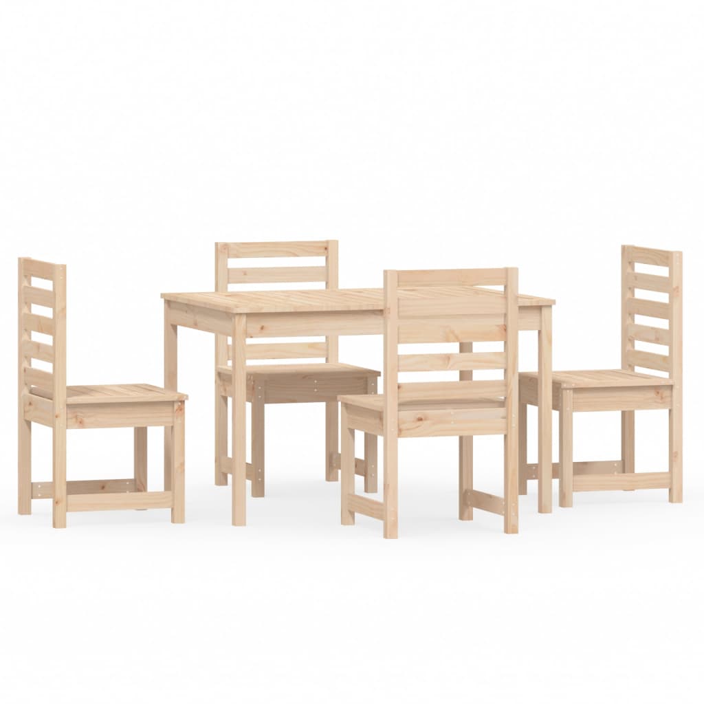 Set de dining pentru grădină, 5 piese, lemn masiv de pin GartenMobel Dekor