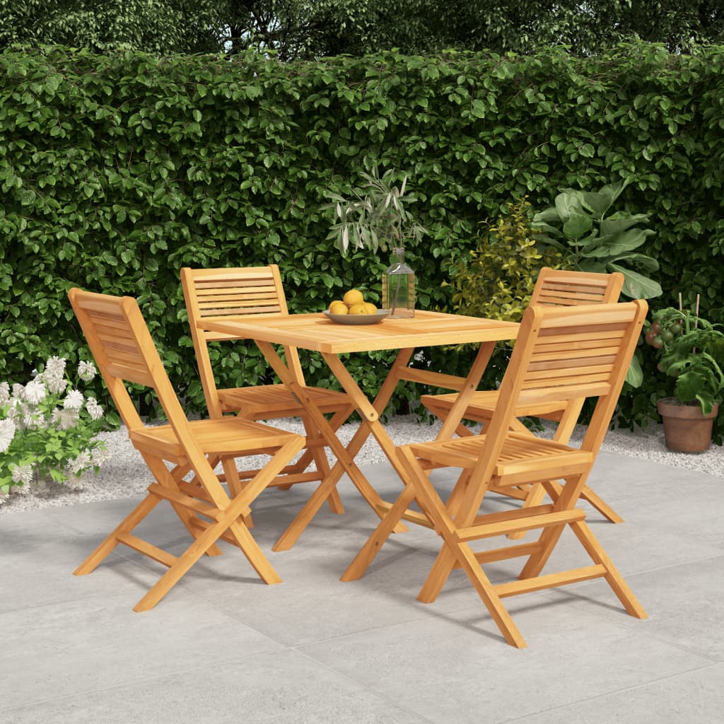 Set masă pentru grădină, lemn masiv de tec, 5 piese GartenMobel Dekor