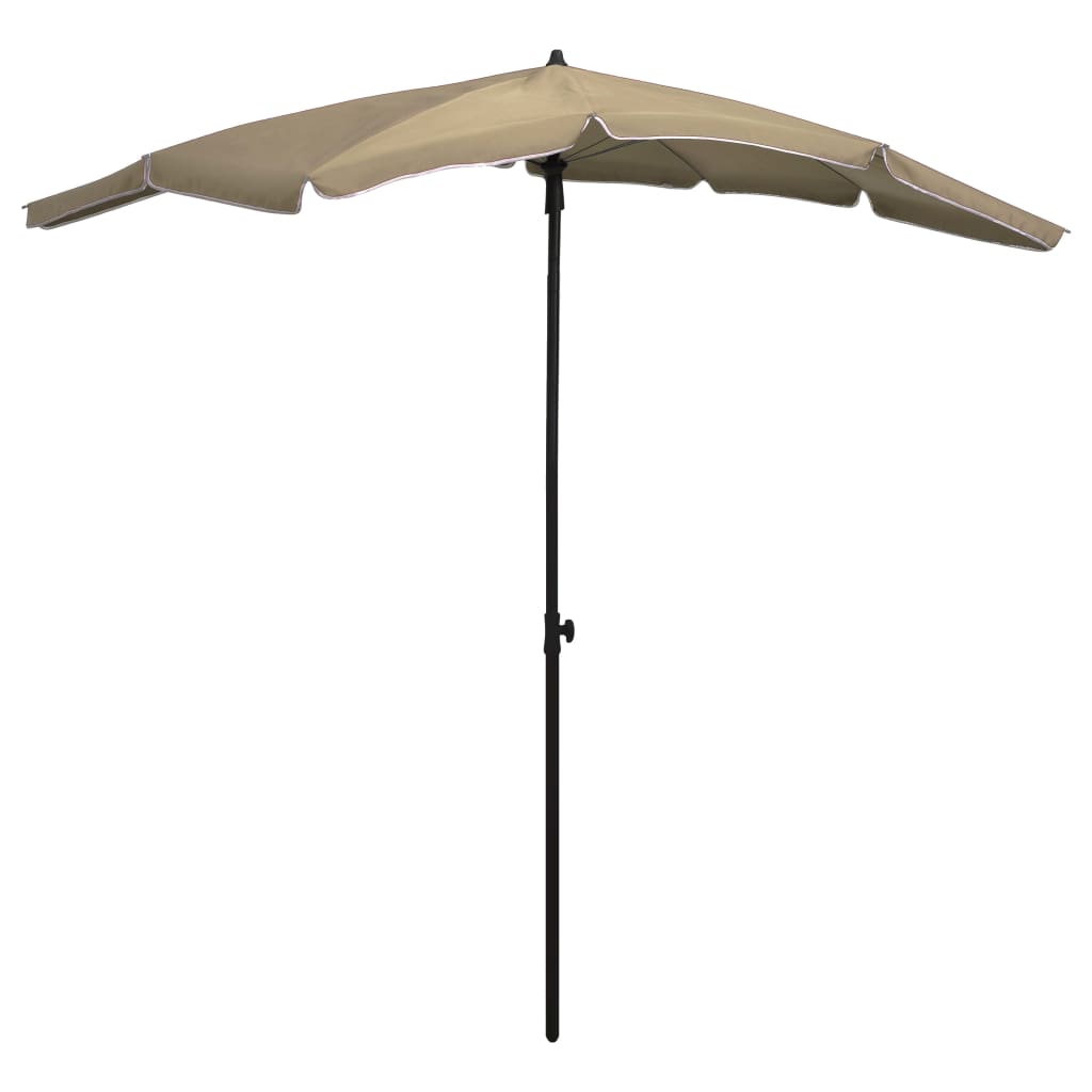 Umbrelă de grădină cu stâlp, gri taupe, 200x130 cm GartenMobel Dekor