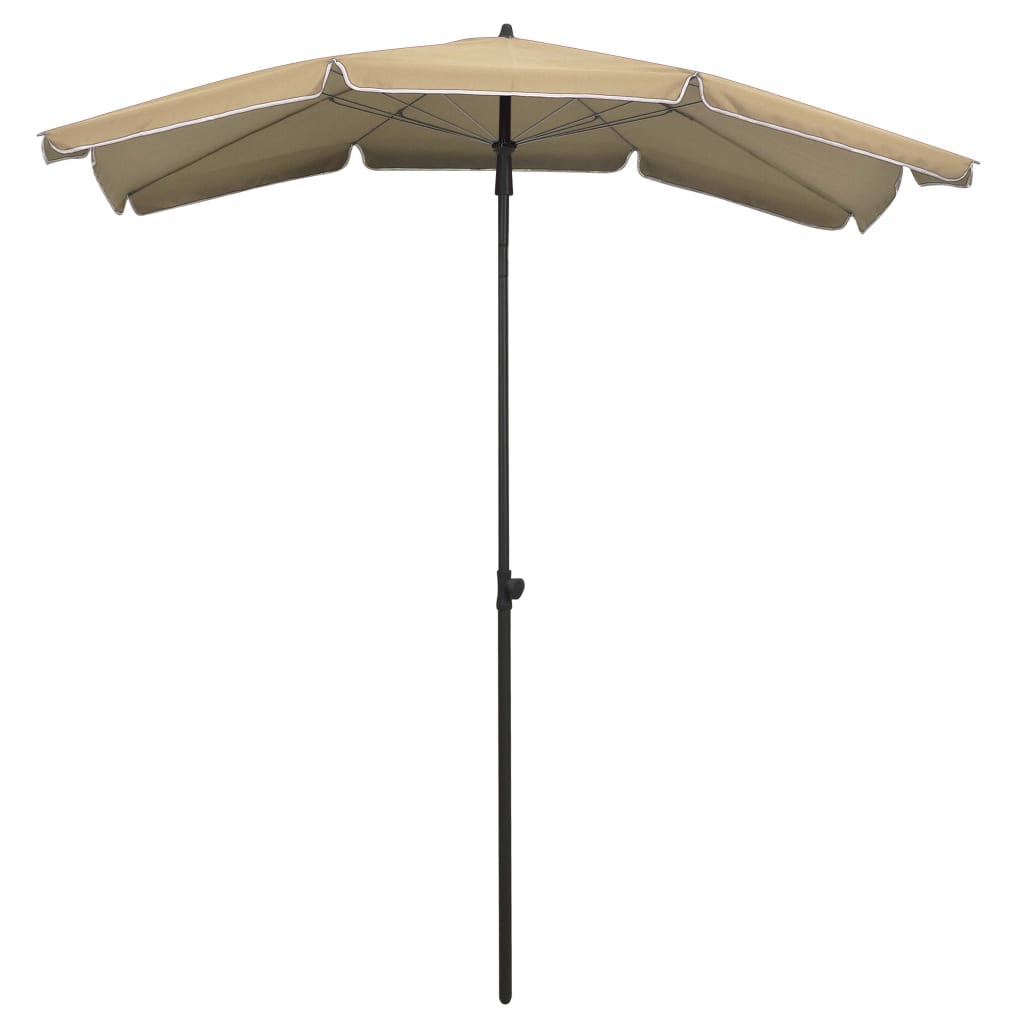 Umbrelă de grădină cu stâlp, gri taupe, 200x130 cm GartenMobel Dekor