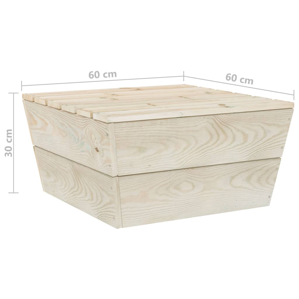 Set mobilier de grădină, 2 piese, lemn de molid tratat GartenMobel Dekor