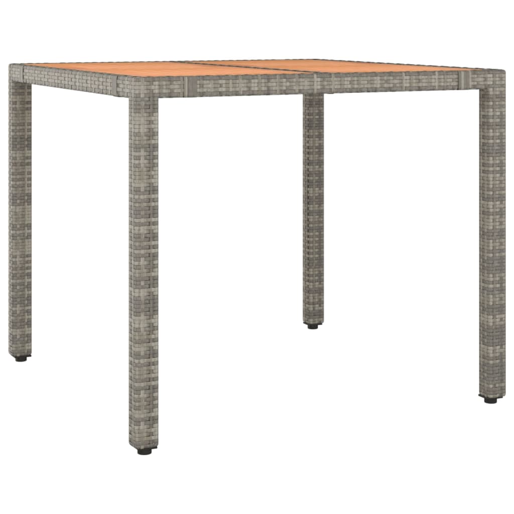 Set mobilier de grădină cu perne, 5 piese, gri, poliratan GartenMobel Dekor