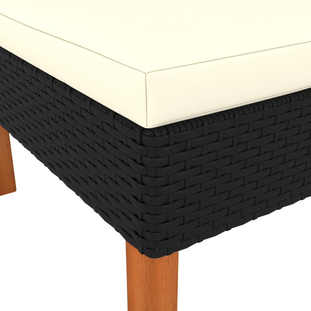 Set mobilier grădină, 3 piese, poliratan & lemn masiv eucalipt GartenMobel Dekor