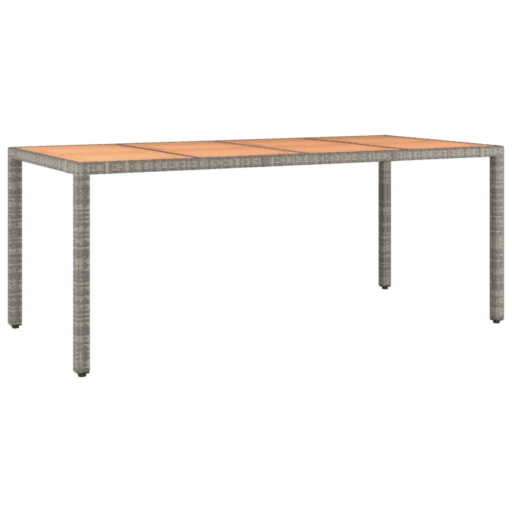 Set mobilier grădină cu perne, 9 piese, gri, poliratan GartenMobel Dekor