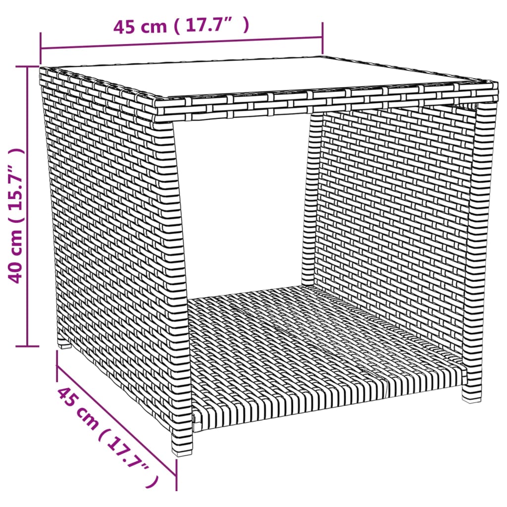 Set șezlonguri grădină, 3 piese, negru, poliratan&oțel GartenMobel Dekor