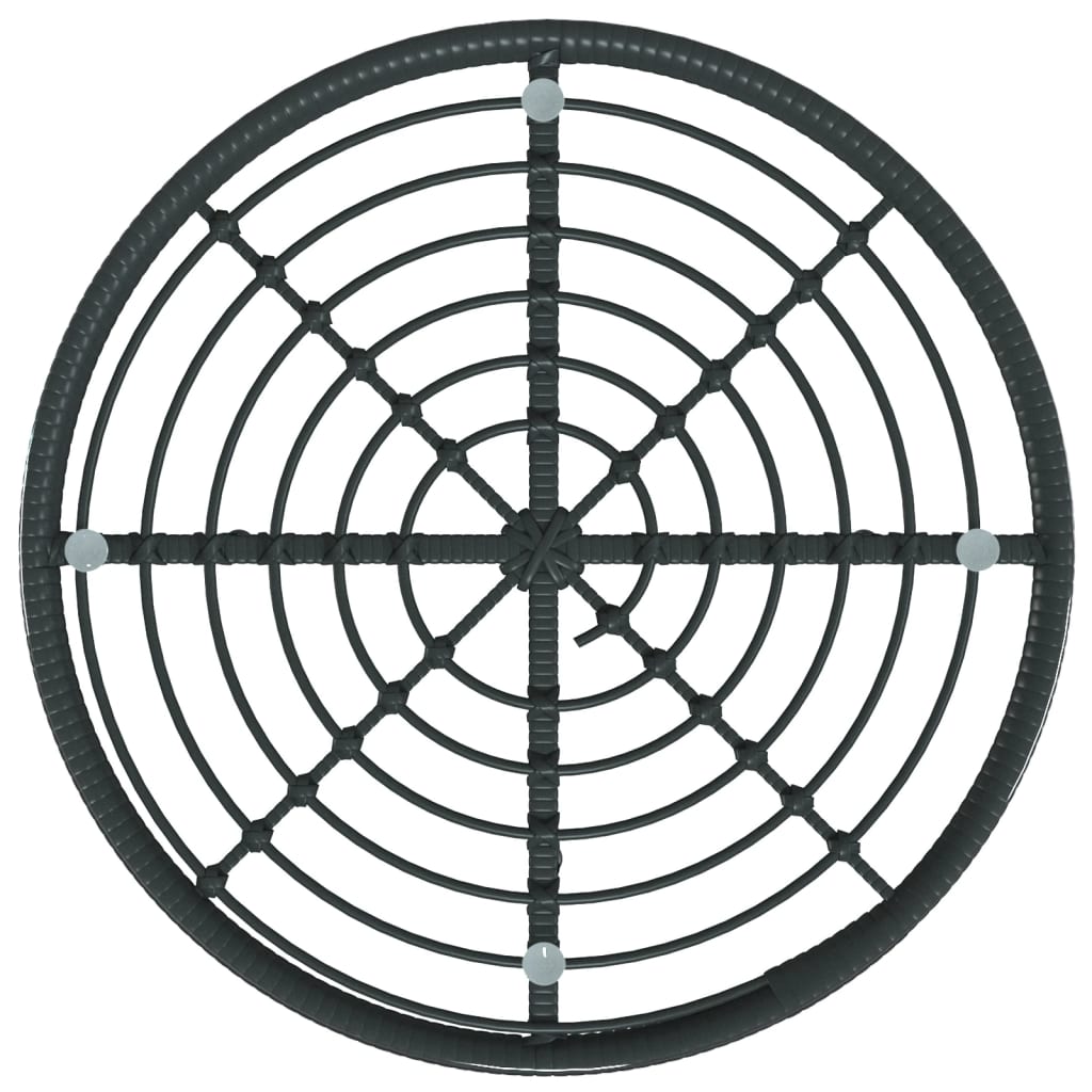 Set mobilier de grădină, 5 piese, negru, poliratan GartenMobel Dekor