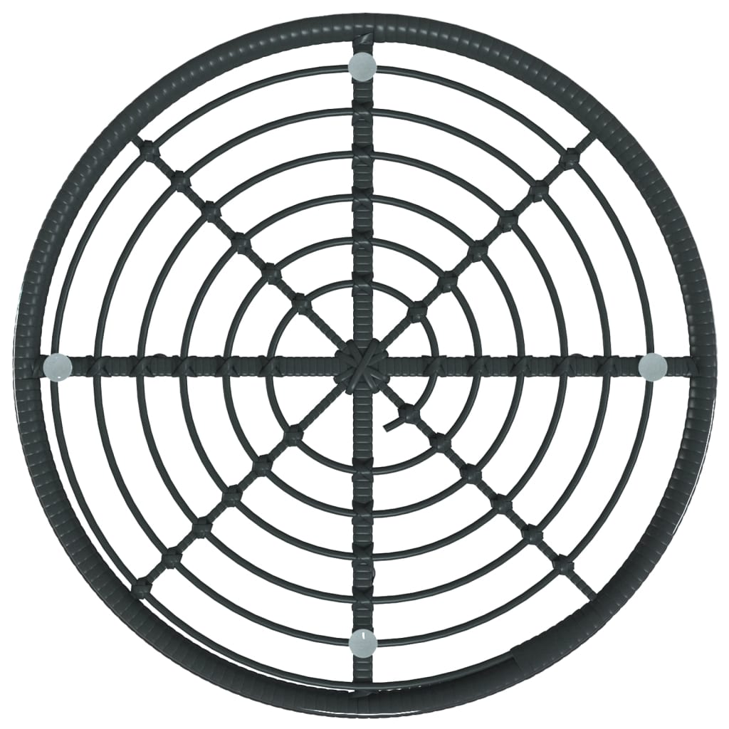 Set mobilier de grădină, 5 piese, negru, poliratan GartenMobel Dekor