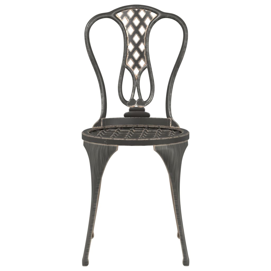 Set mobilier bistro, 3 piese, bronz, aluminiu turnat GartenMobel Dekor