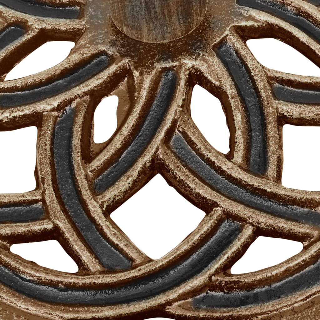 Suport de umbrelă, bronz, 44x44x31, fontă GartenMobel Dekor