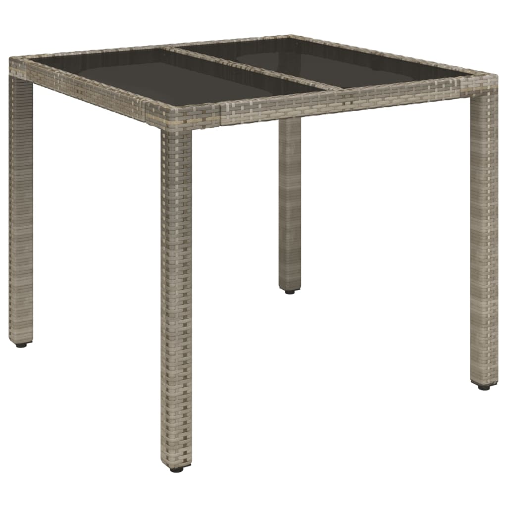 Set mobilier de grădină cu perne, 5 piese, gri, poliratan GartenMobel Dekor
