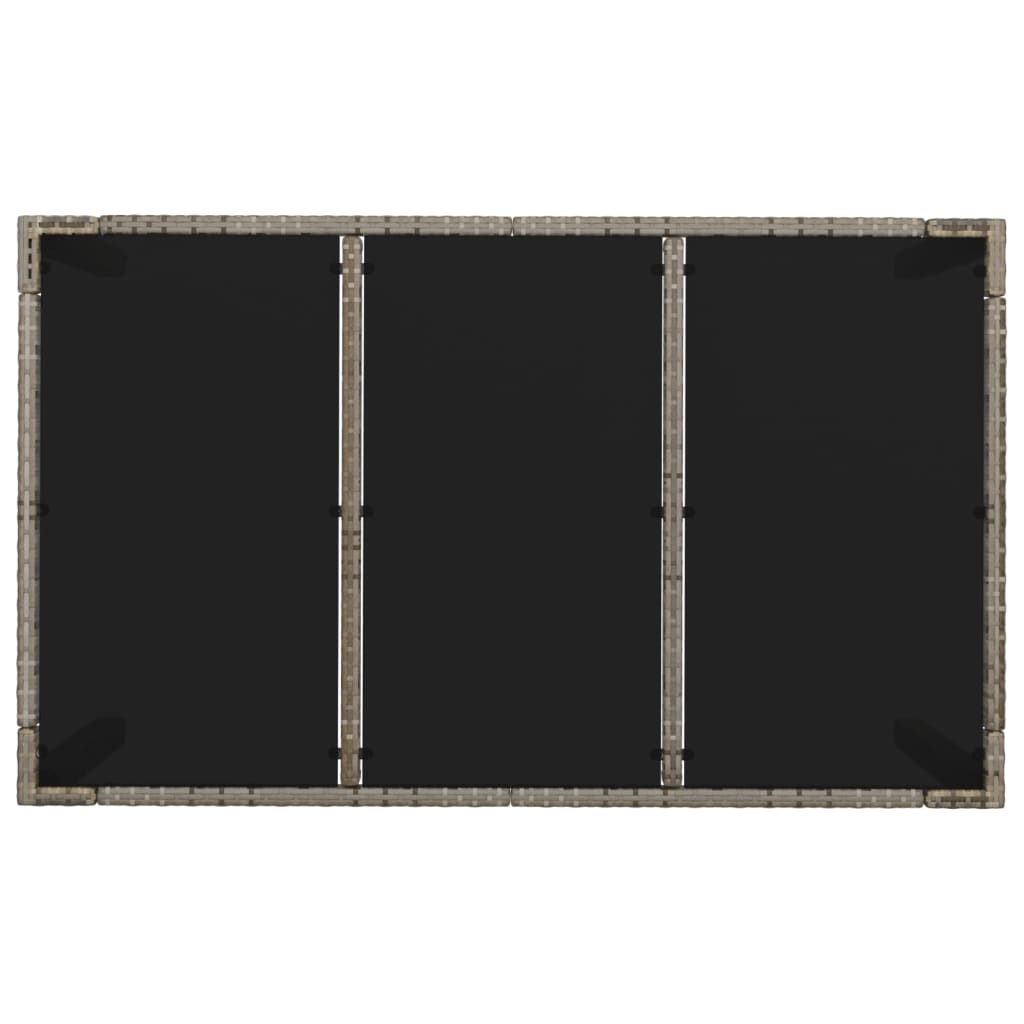 Set mobilier de grădină cu perne, 5 piese, gri, poliratan GartenMobel Dekor