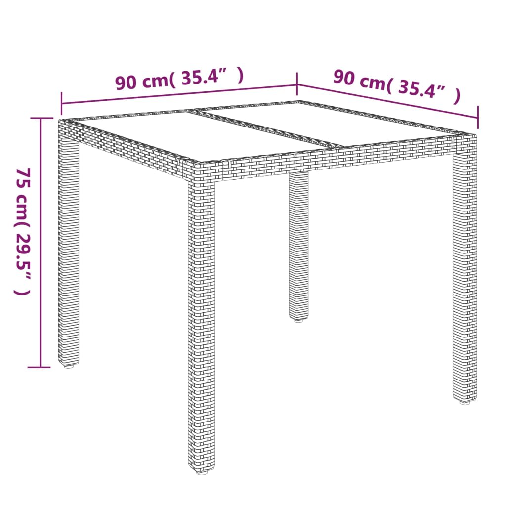 Set mobilier de grădină cu perne, 5 piese, gri, poliratan GartenMobel Dekor