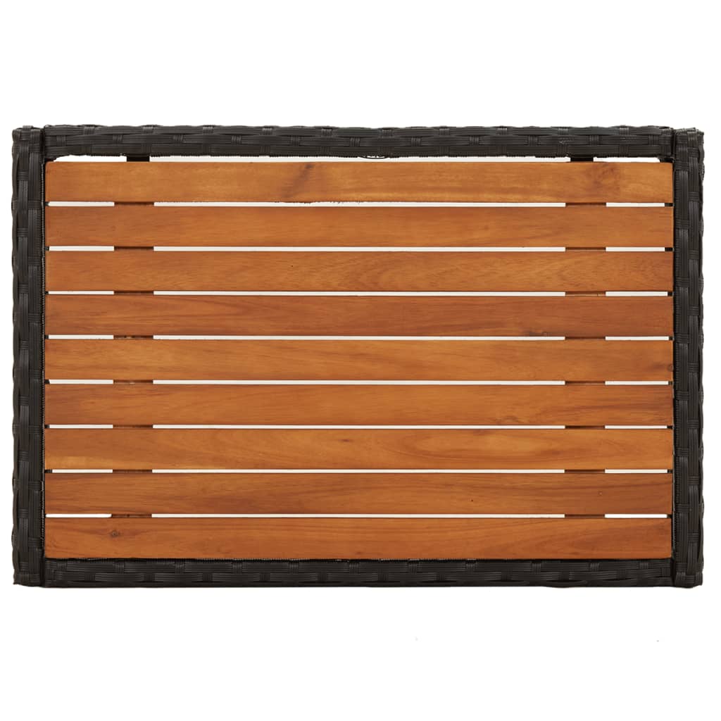 Set mobilier de grădină cu perne, 5 piese, negru, poliratan GartenMobel Dekor