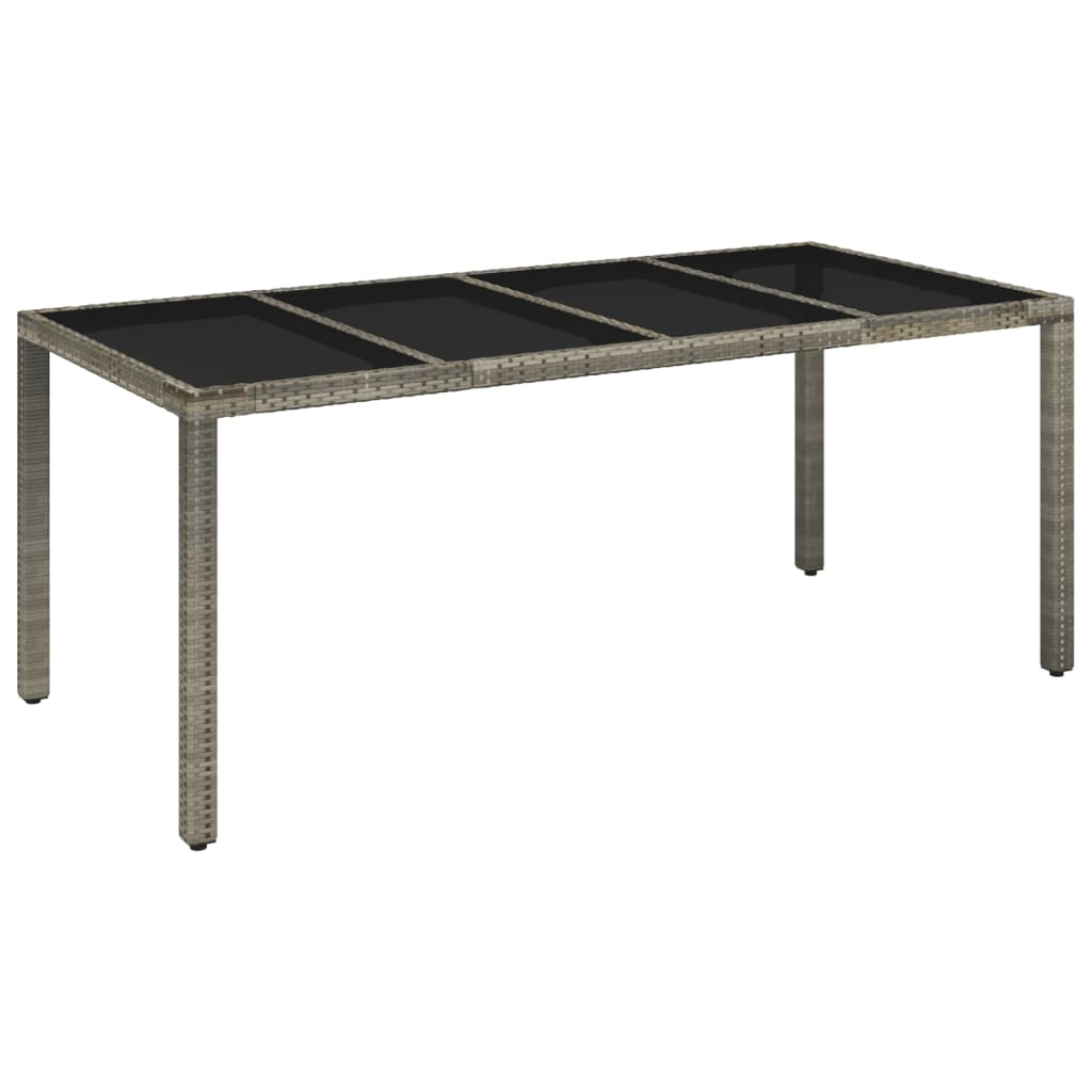 Set mobilier de grădină cu perne, 7 piese, gri, poliratan GartenMobel Dekor
