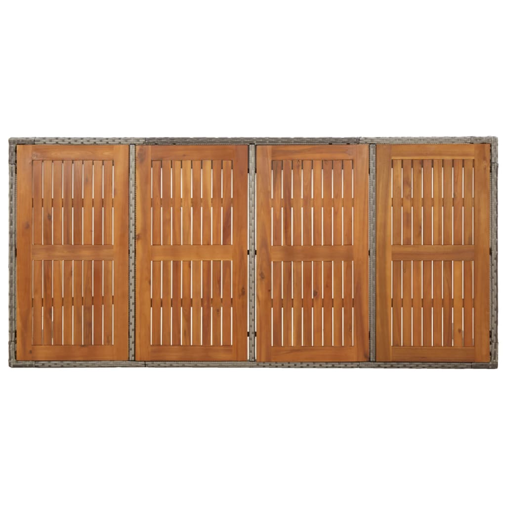Set mobilier de grădină cu perne, 7 piese, gri, poliratan GartenMobel Dekor