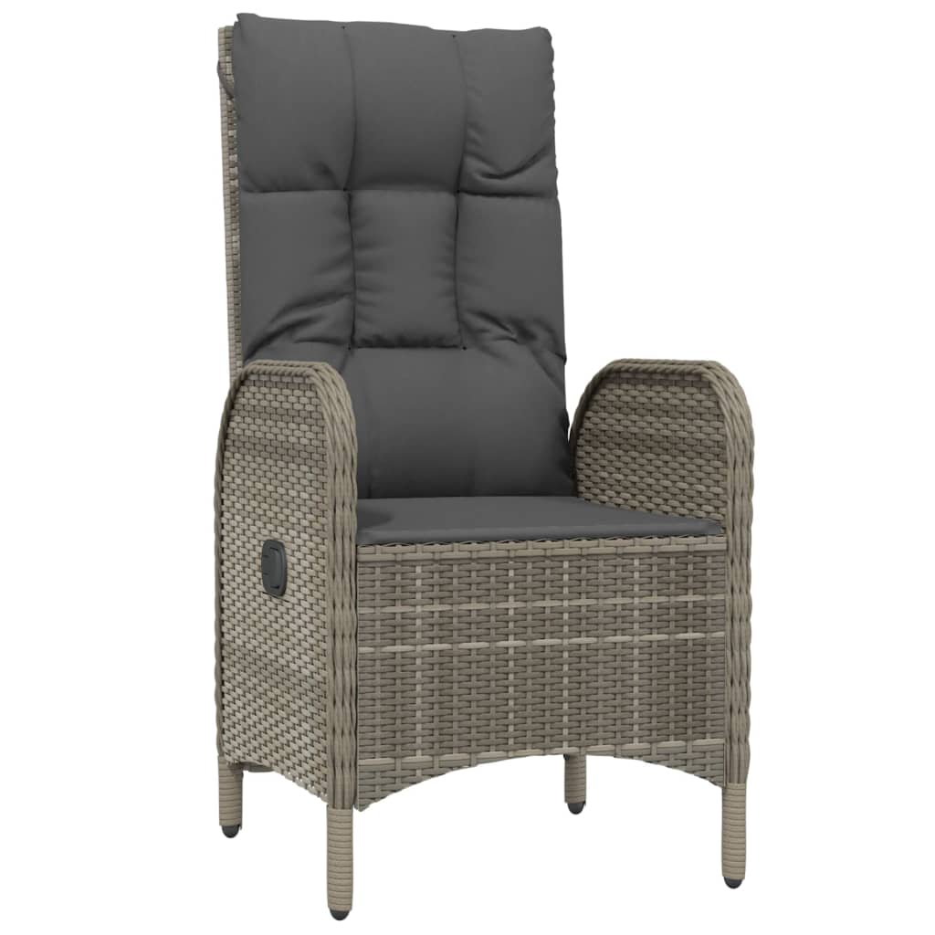 Set mobilier de grădină cu perne, 7 piese, gri, poliratan GartenMobel Dekor