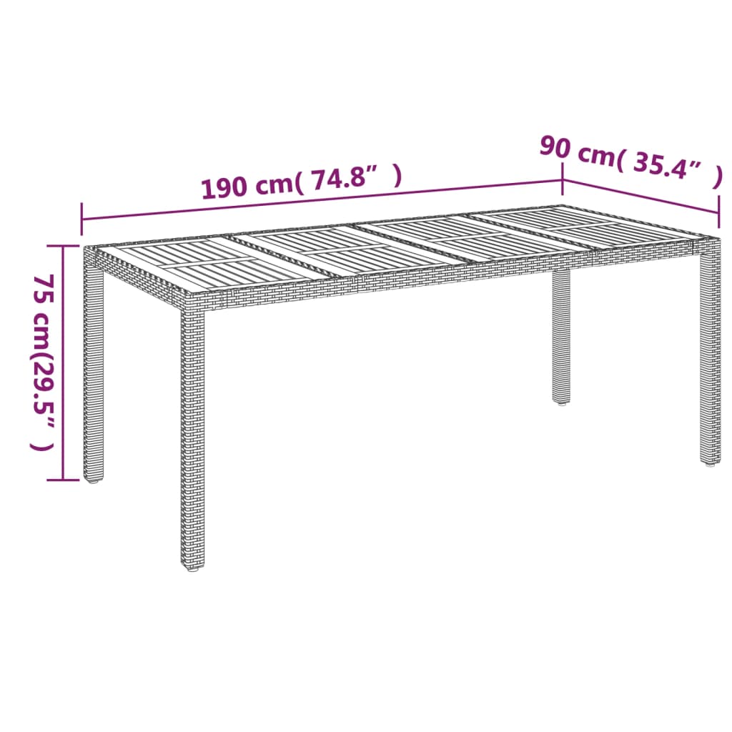 Set mobilier de grădină cu perne, 7 piese, gri, poliratan GartenMobel Dekor