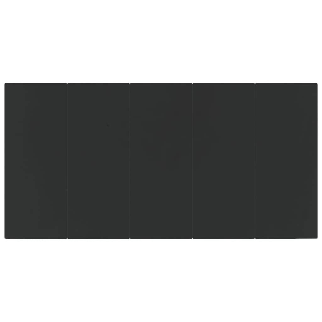 Set mobilier de grădină cu perne, 7 piese, negru, poliratan GartenMobel Dekor