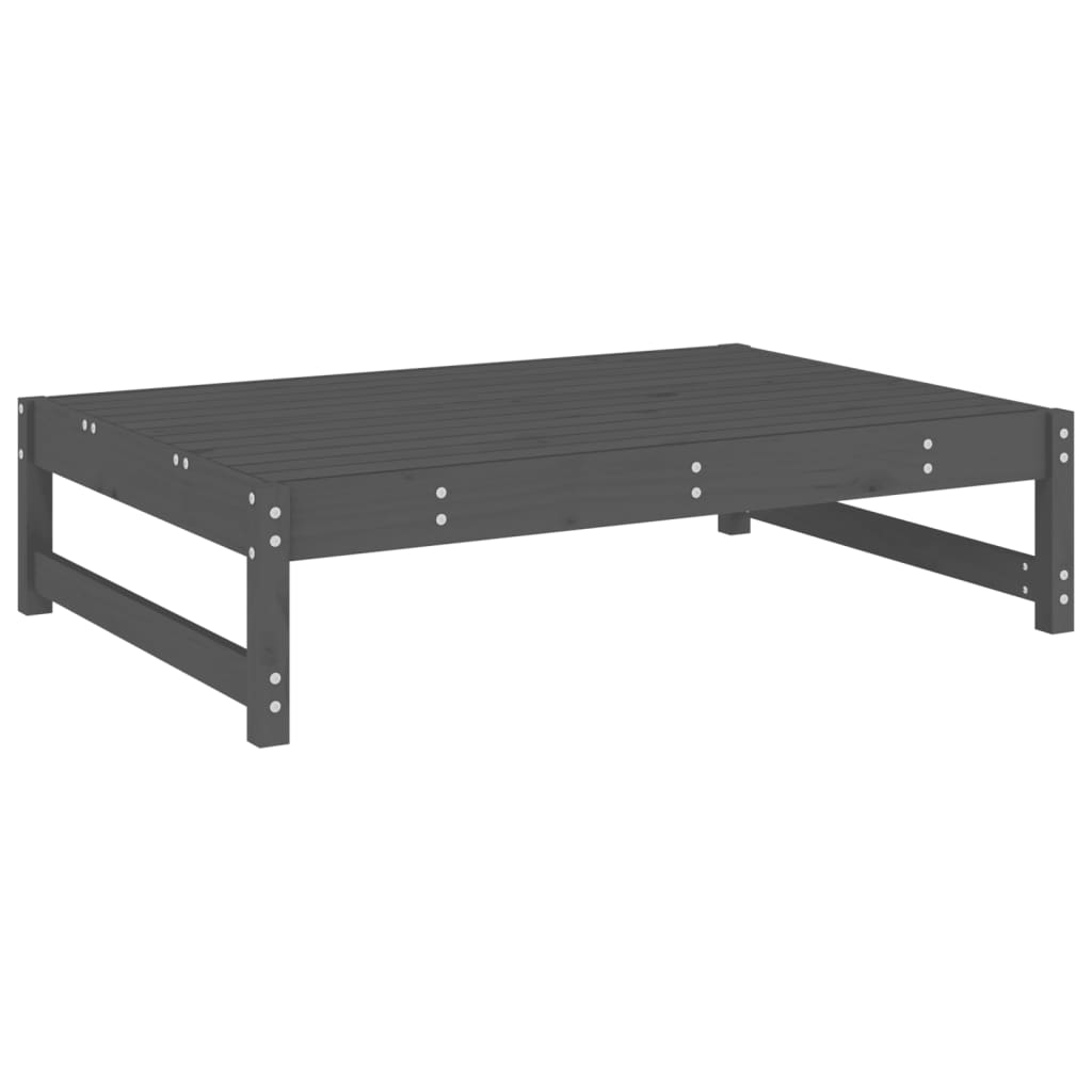 Set mobilier relaxare grădină, 2 piese, gri, lemn masiv de pin GartenMobel Dekor