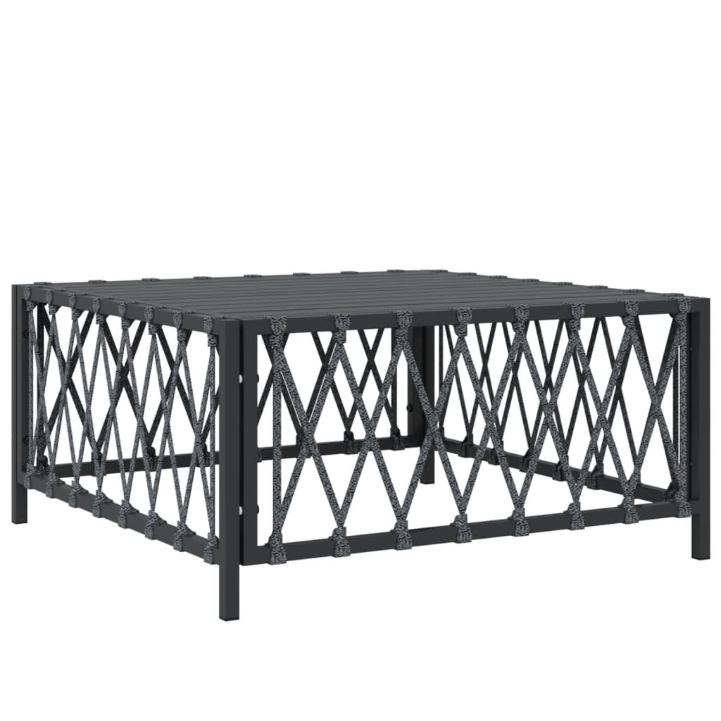Set mobilier de grădină, cu perne, antracit, 3 piese, oțel GartenMobel Dekor