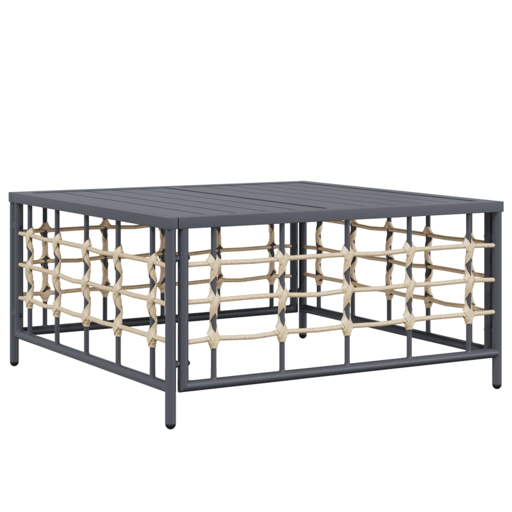 Set mobilier de grădină cu perne, 10 piese, antracit, poliratan GartenMobel Dekor