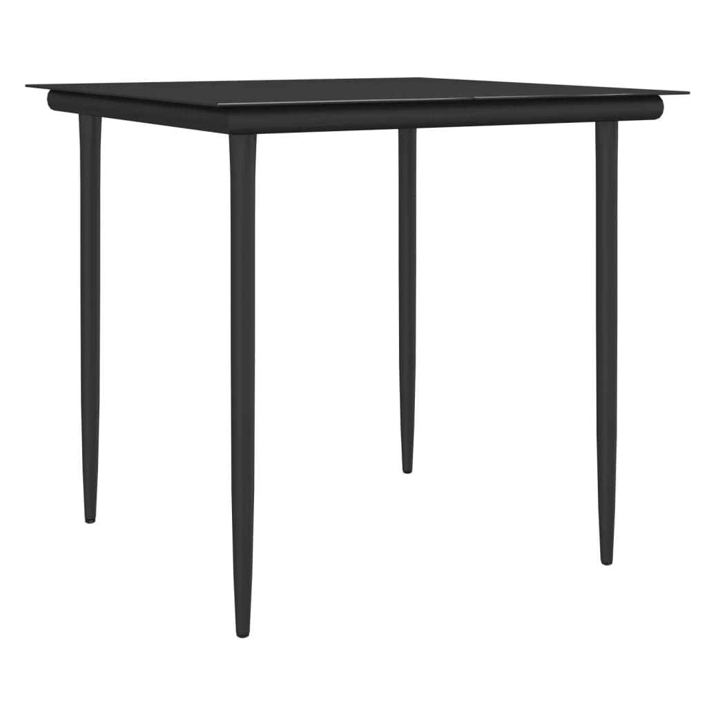 Set mobilier de grădină cu perne, 3 piese, poliratan și oțel GartenMobel Dekor