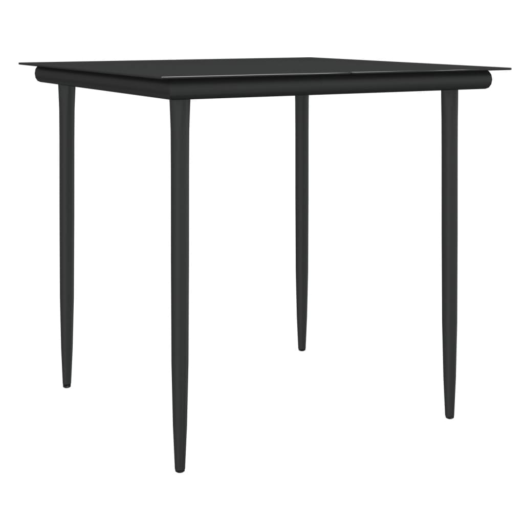 Set mobilier de grădină cu perne, 3 piese, poliratan și oțel GartenMobel Dekor