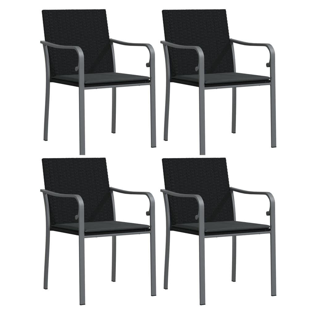 Set mobilier de grădină cu perne, 5 piese, poliratan și oțel GartenMobel Dekor