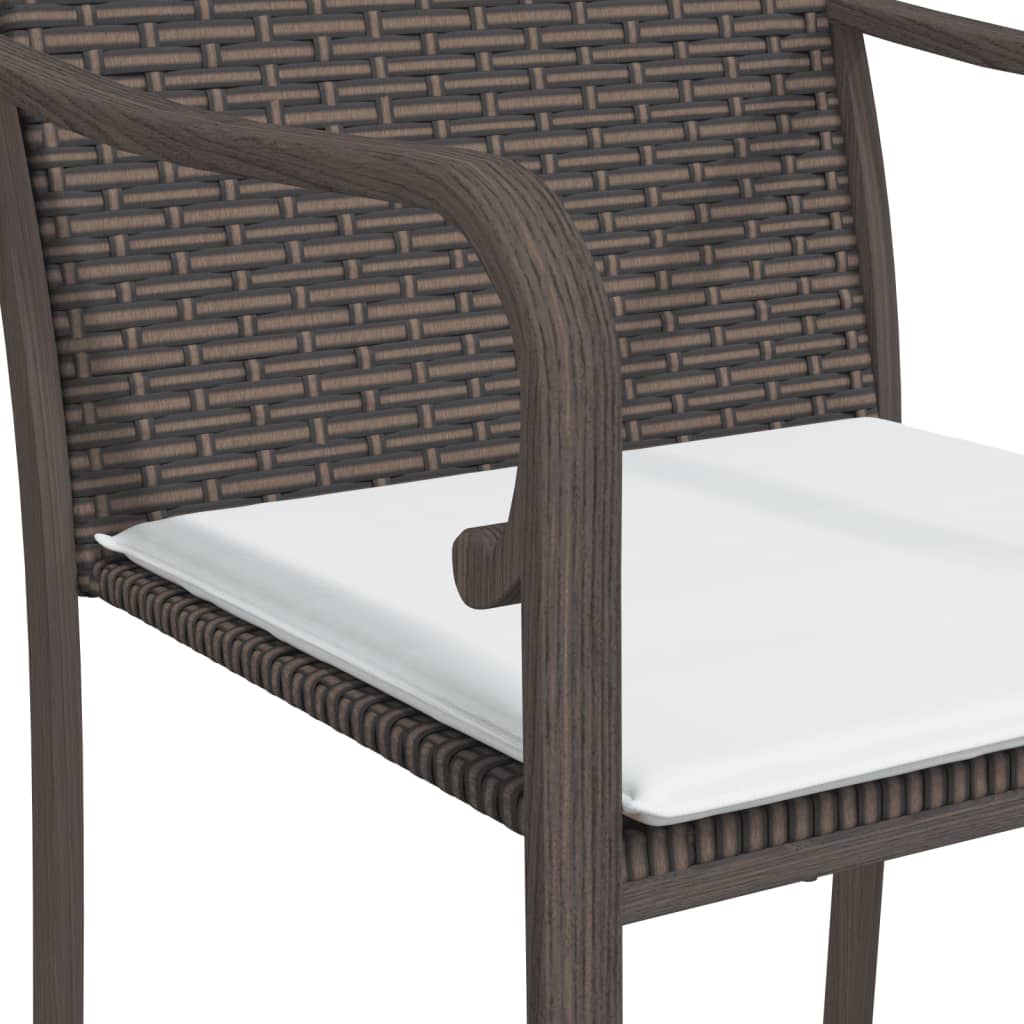 Set mobilier de grădină cu perne, 5 piese, poliratan și oțel GartenMobel Dekor