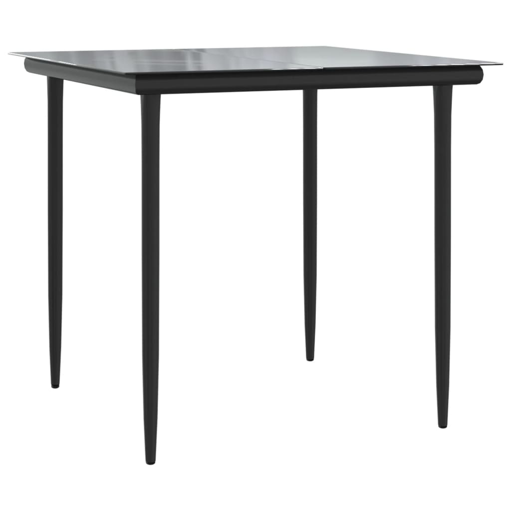 Set mobilier de grădină, 3 piese, poliratan și oțel GartenMobel Dekor