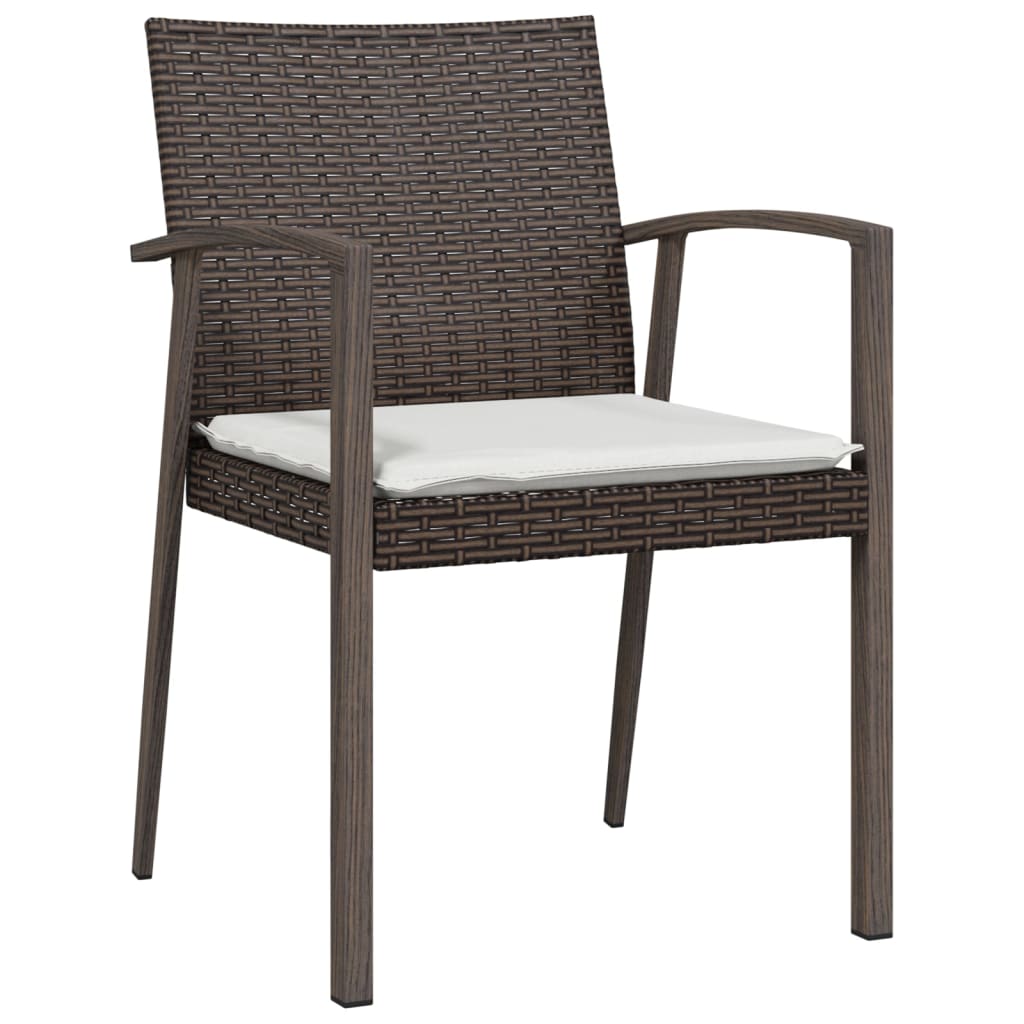 Set mobilier de grădină cu perne, 5 piese, poliratan și oțel GartenMobel Dekor
