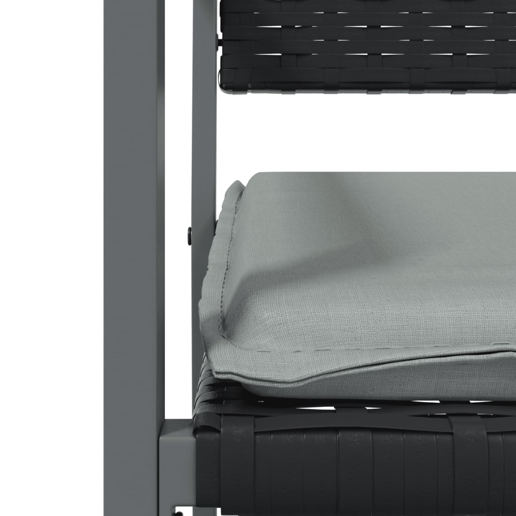 Set mobilier de grădină cu perne, 5 piese, poliratan și oțel GartenMobel Dekor