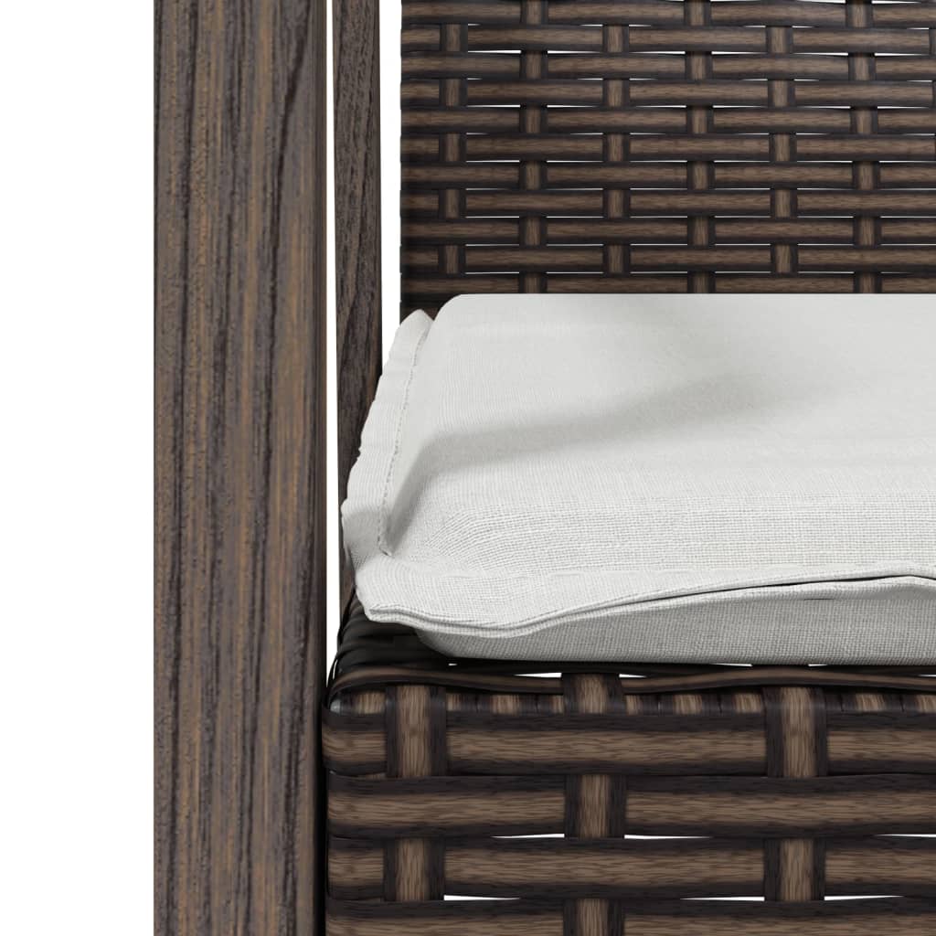 Set mobilier de grădină cu perne, 7 piese, poliratan și oțel GartenMobel Dekor