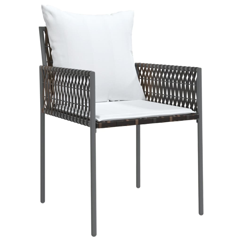 Set mobilier de grădină cu perne, 5 piese, poliratan și oțel GartenMobel Dekor
