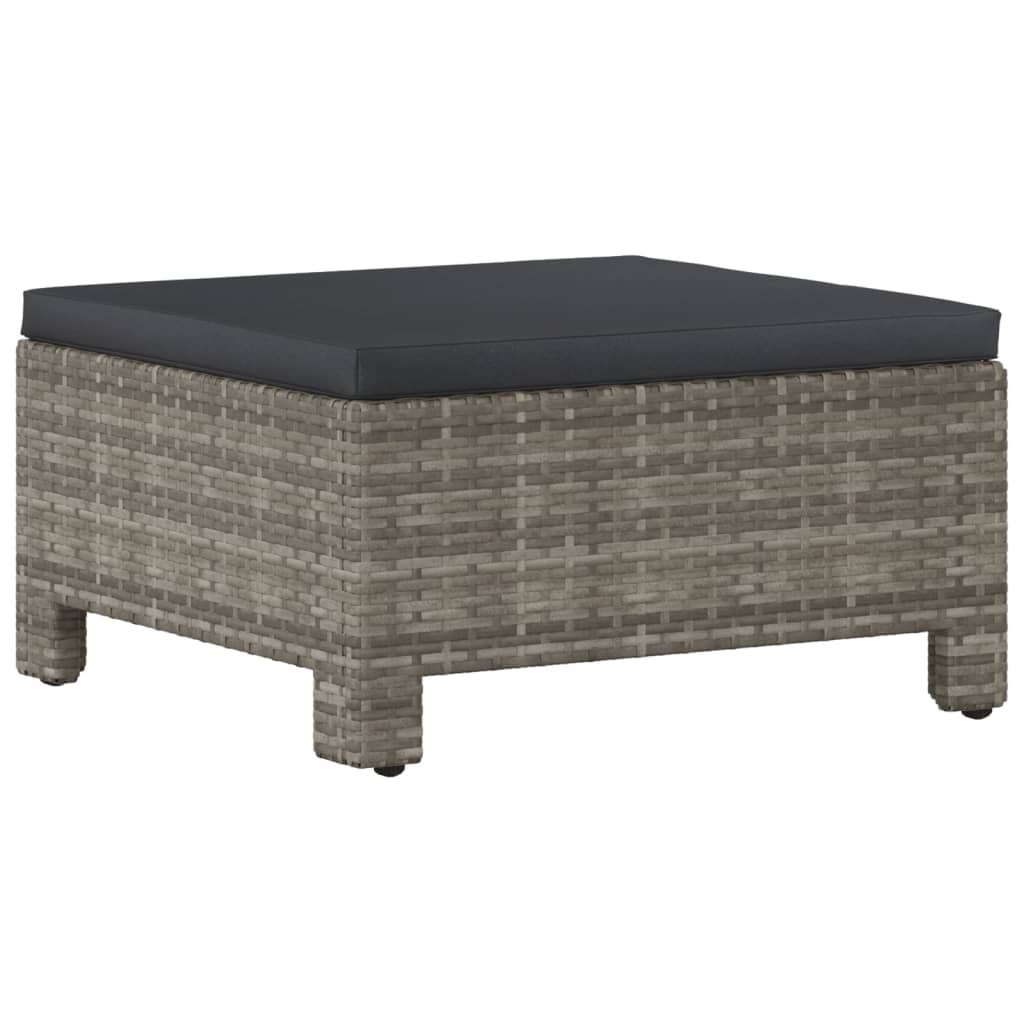 Set mobilier de grădină cu perne, 5 piese, gri, poliratan GartenMobel Dekor