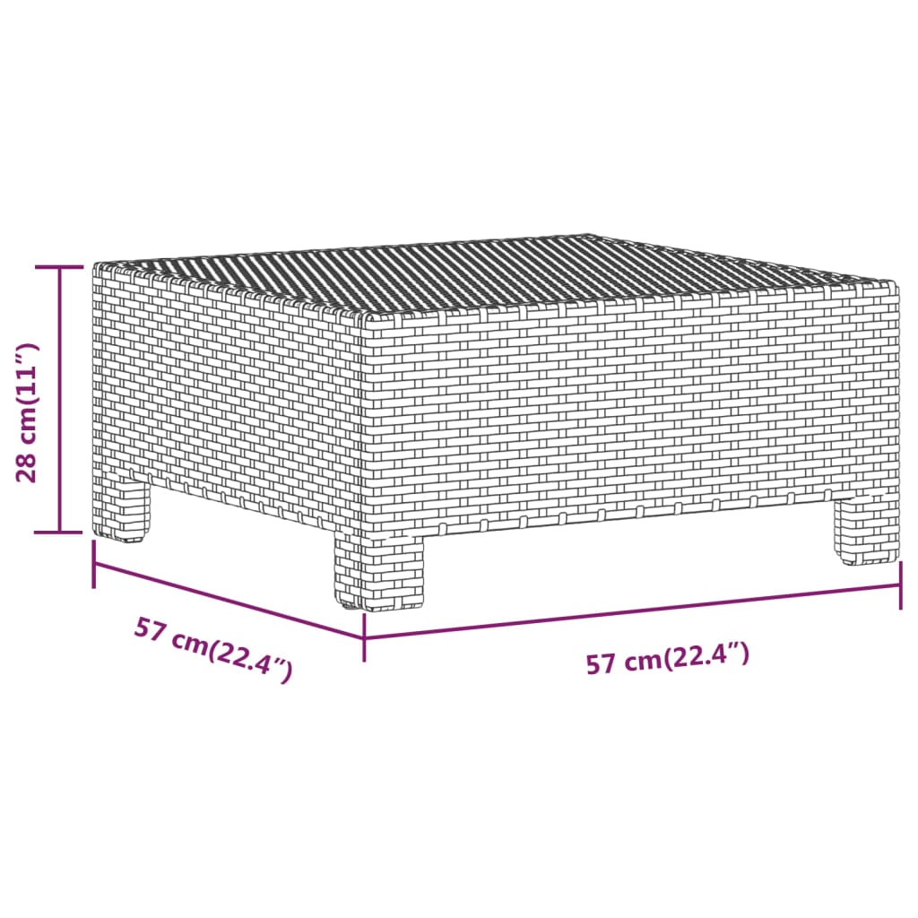 Set mobilier de grădină cu perne, 5 piese, gri, poliratan GartenMobel Dekor