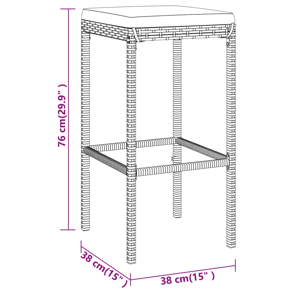 Set mobilier de grădină cu perne, 11 piese, gri, poliratan GartenMobel Dekor