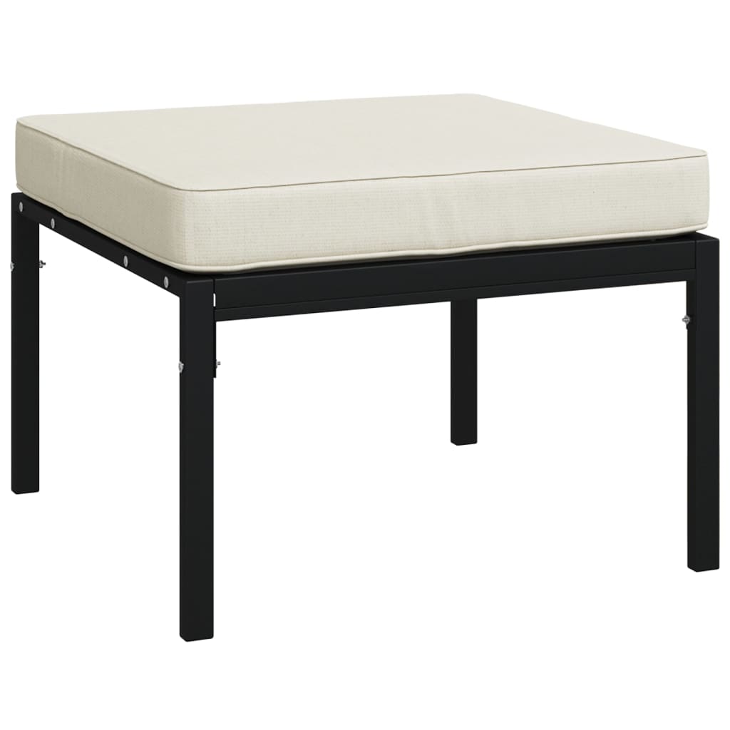 Set mobilier de grădină cu perne nisipii, 6 piese, oțel GartenMobel Dekor
